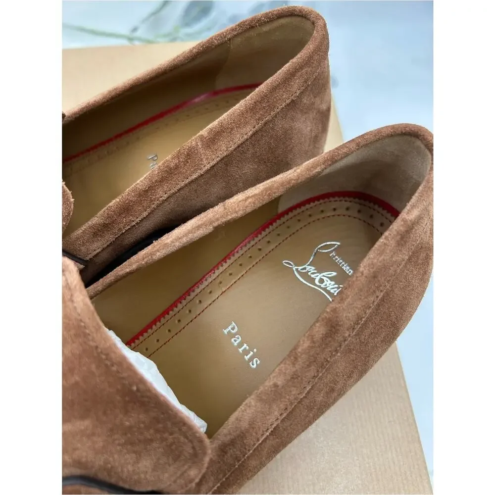 Men's Christian Louboutin CHAMBELIMOC loafers size 42.5 made in Italy
